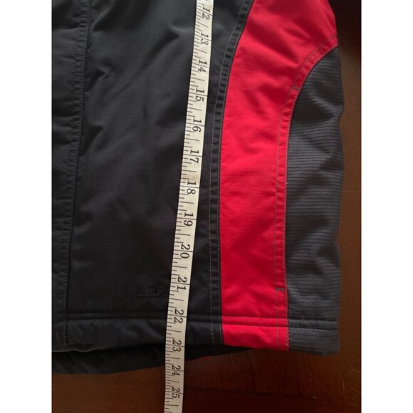 L.L.Bean Kids Colorblock Ski Snow Jacket in Red Gray Black Size L (14-16) - Picture 10 of 16